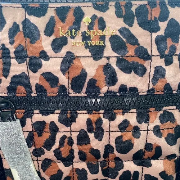 Kate Spade Brown and Black Leopard Print Tote - Picture 2 of 11